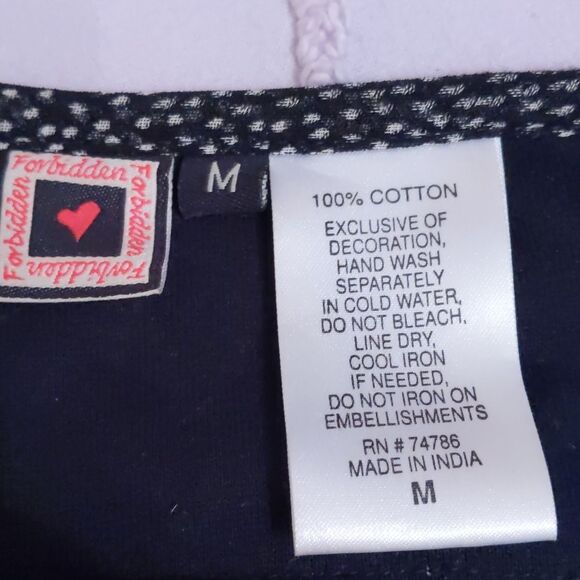 FORBIDDEN Women Jacket Stone Metal Trim Tie Belt Cotton Knit All Seasons Sz M - Picture 7 of 8